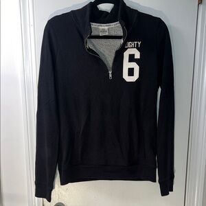 PINK Victoria's Secret Black Zip-Up Sweatshirt